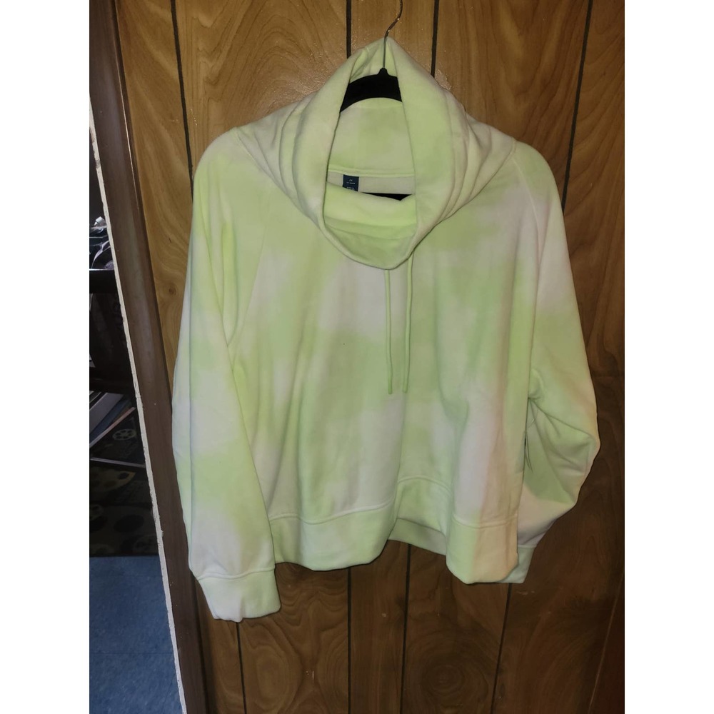 Old Navy Women’s Plus Size 2X Go-Warm Pullover Hoodie – Light Green Tie-Dye NEW - Picture 2 of 7